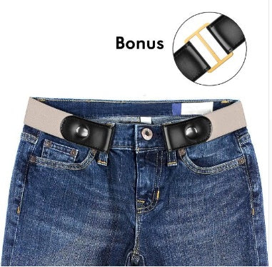 Buckle-Free Elastic Belt, Snap On Forget It