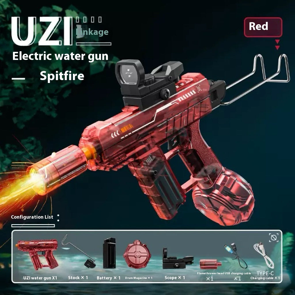 Electric Water Gun with Fire Light Effect