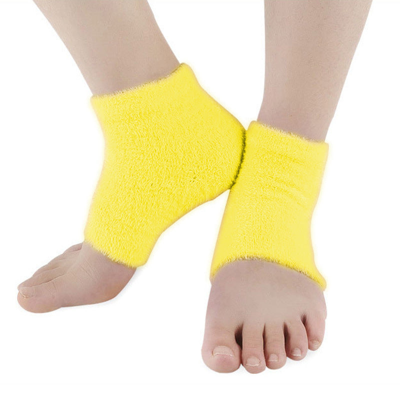 Moisturizing Gel Heel Socks Feather Yarn Anti-Chapping