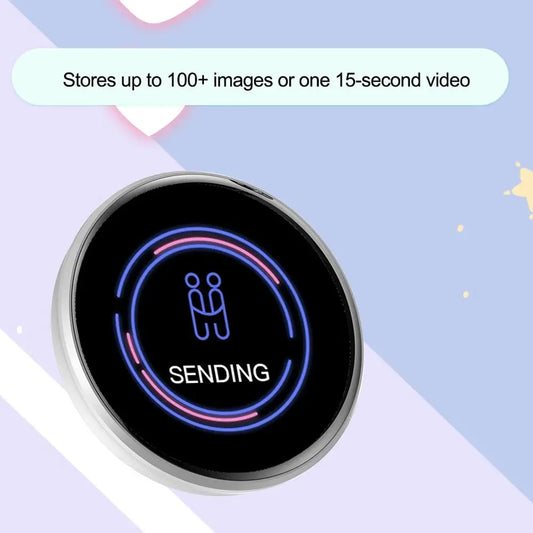 Digital Display Badge, Plays GIFs & Video - Black - Shehealth