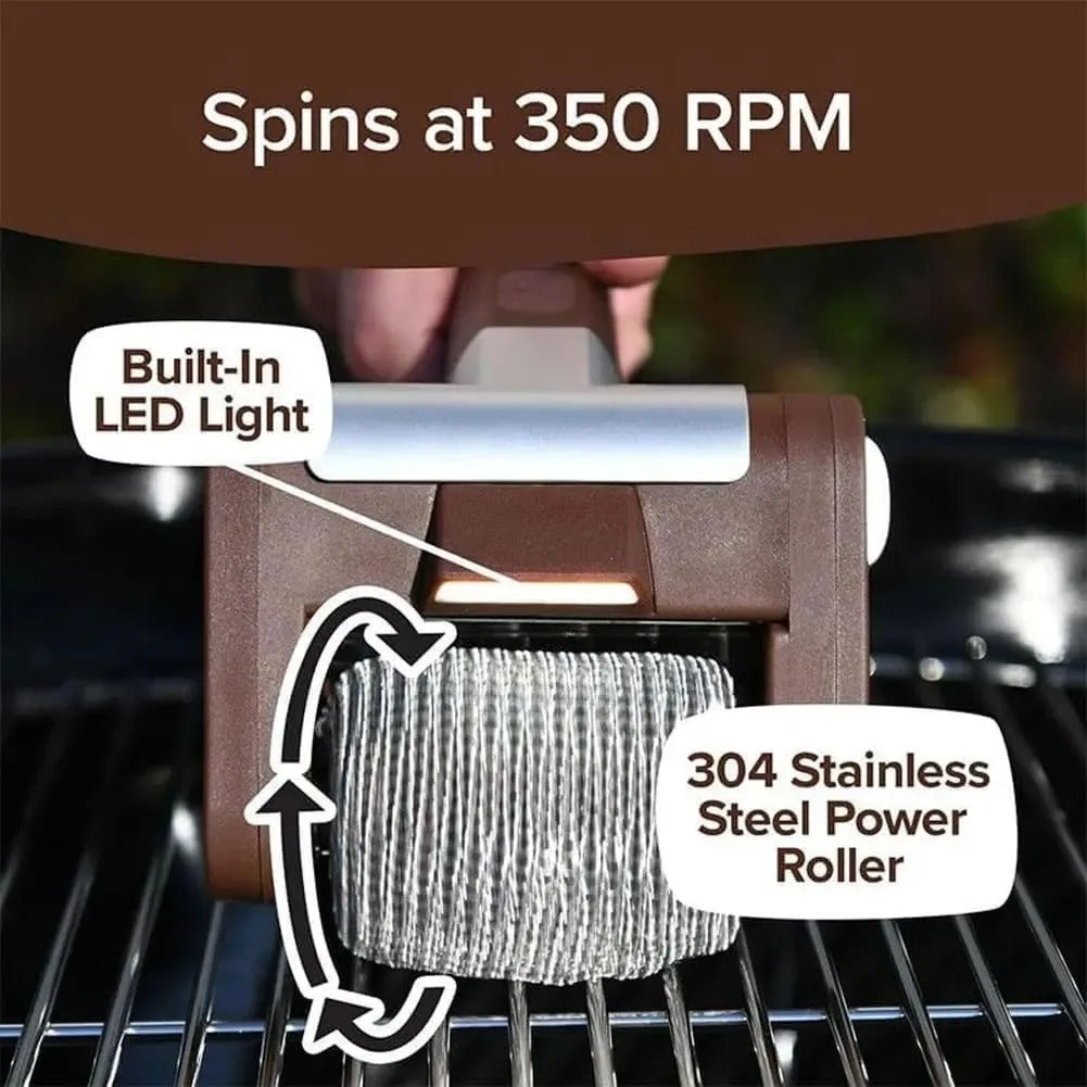 Bristle-Free Electric Grill Brush, 350 RPM