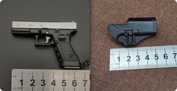 Miniature Gun Keychain That Fully Disassembles