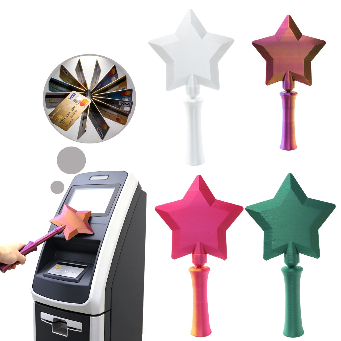 Tap to Pay Star Wand, Wave to Pay at Any Terminal
