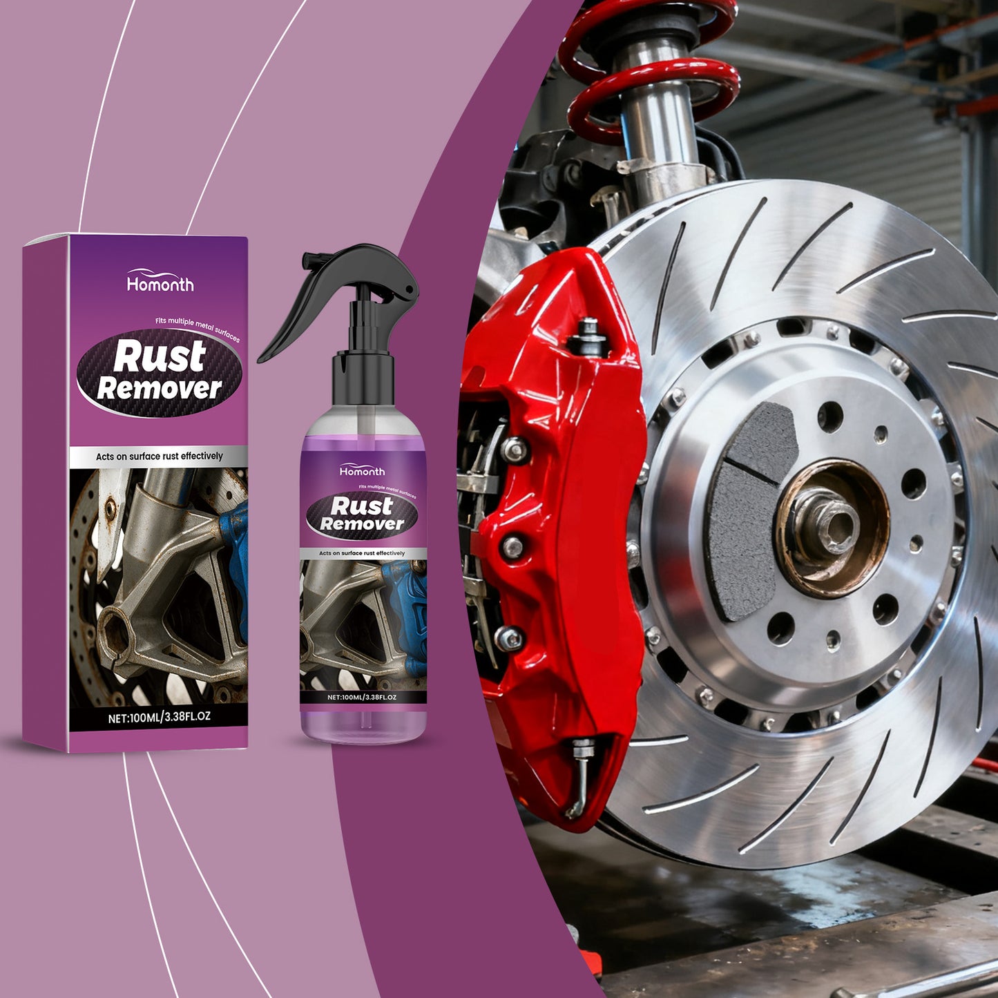 Rust Remover Spray, Dissolves & Protects Metal