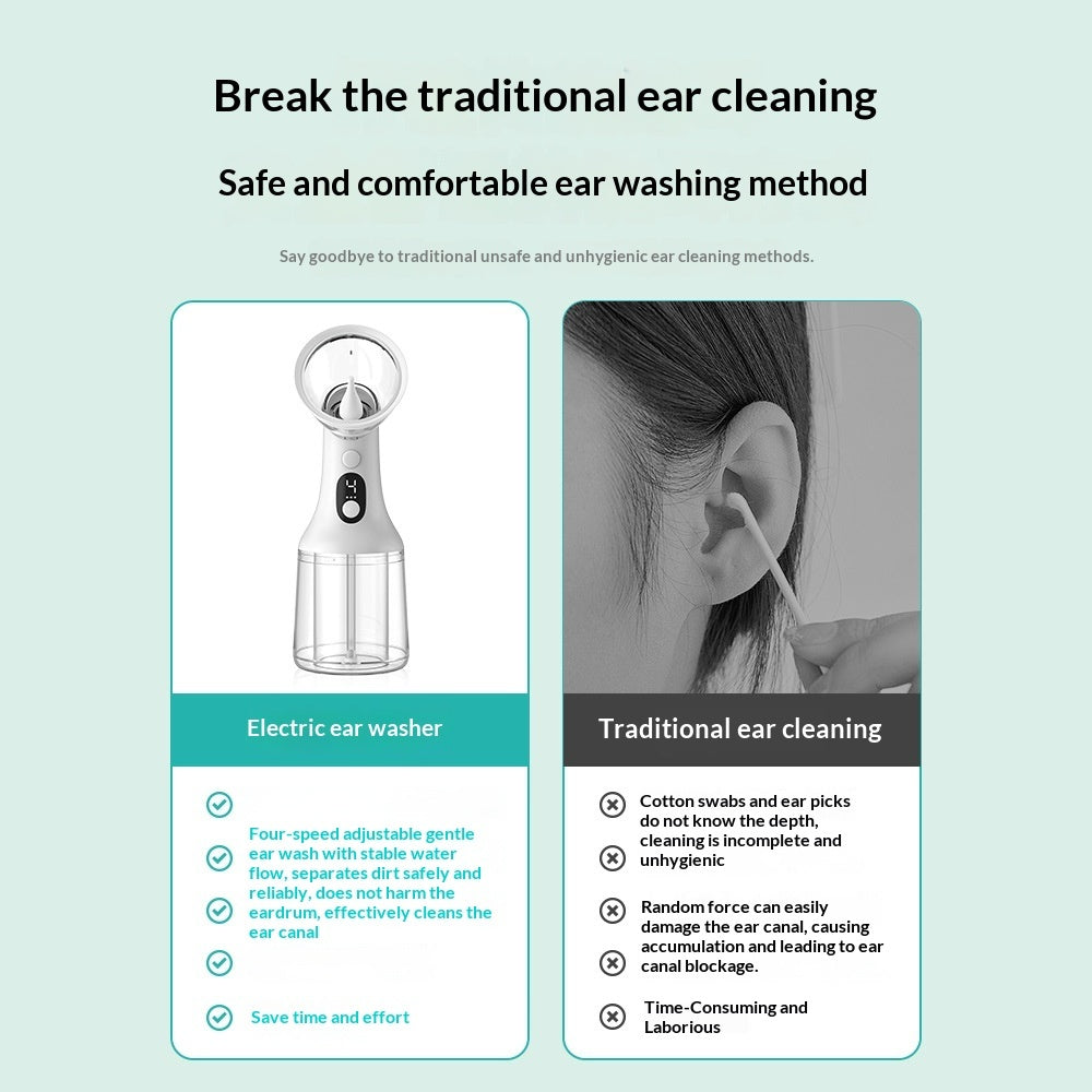 Electric Ear Wax Removal Kit - White - Shehealth