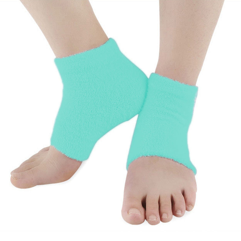 Moisturizing Gel Heel Socks Feather Yarn Anti-Chapping