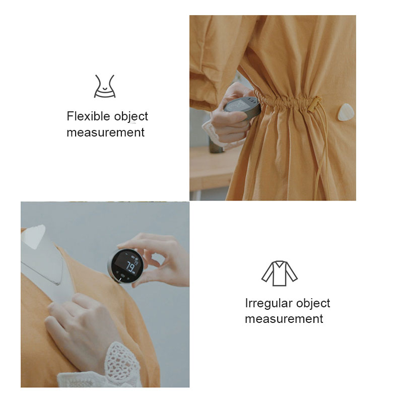 Digital Tape Measure: Instantly Measure Any Curve or Surface - Black - Shehealth