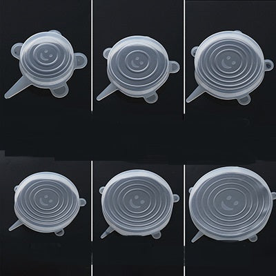 Silicone Stretch Lids Food Covers BPA-Free 6-Piece Set