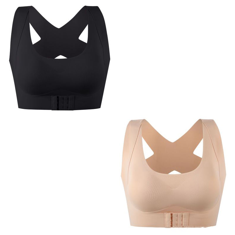 Posture Corrector Bra, Seamless Wire-Free Back Support - Black / M - Shehealth
