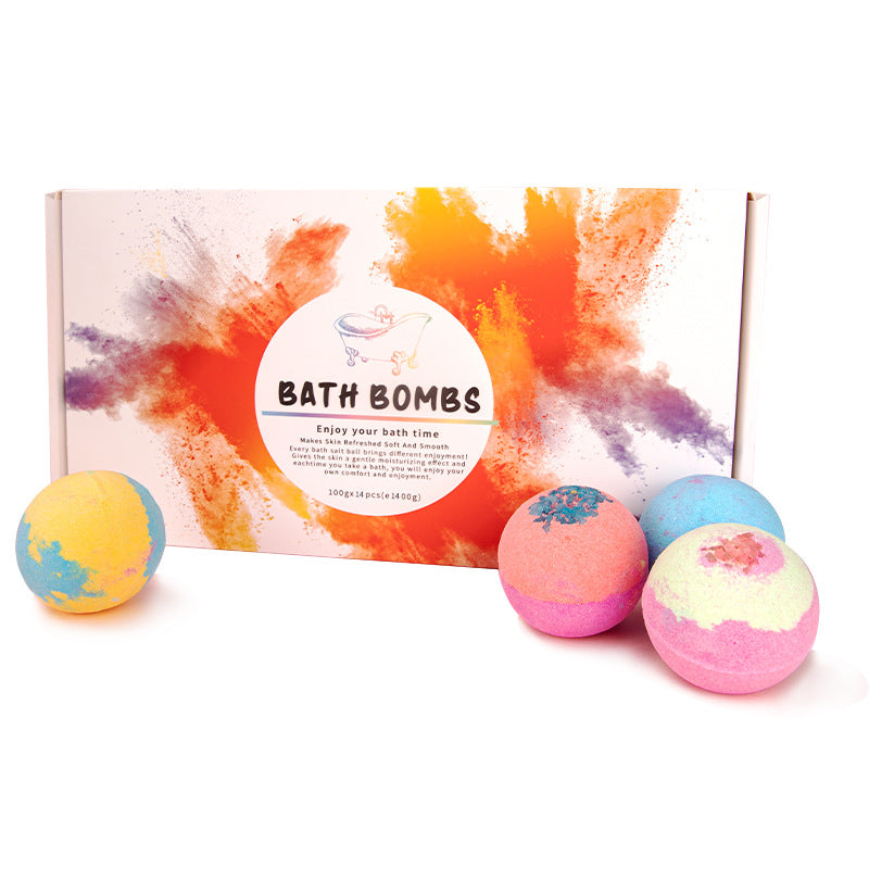 14-Piece Bath Bomb Gift Set Instantly Upgrade Your Bath Time - Net content (g/ml) 100g*14 - Shehealth
