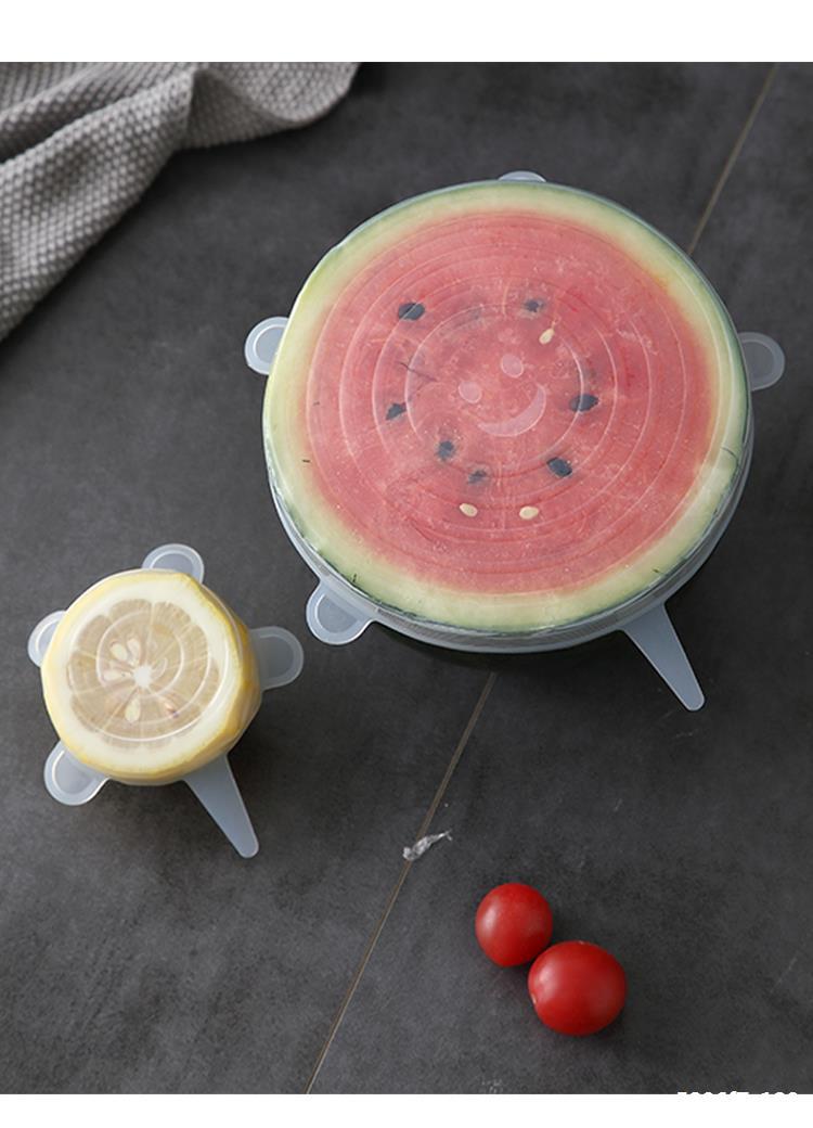 Silicone Stretch Lids Food Covers BPA-Free 6-Piece Set