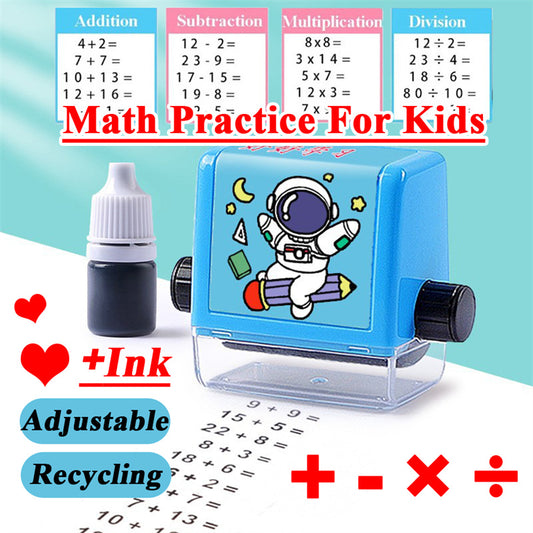 Math Roller Stamp Addition Subtraction Teacher Practice