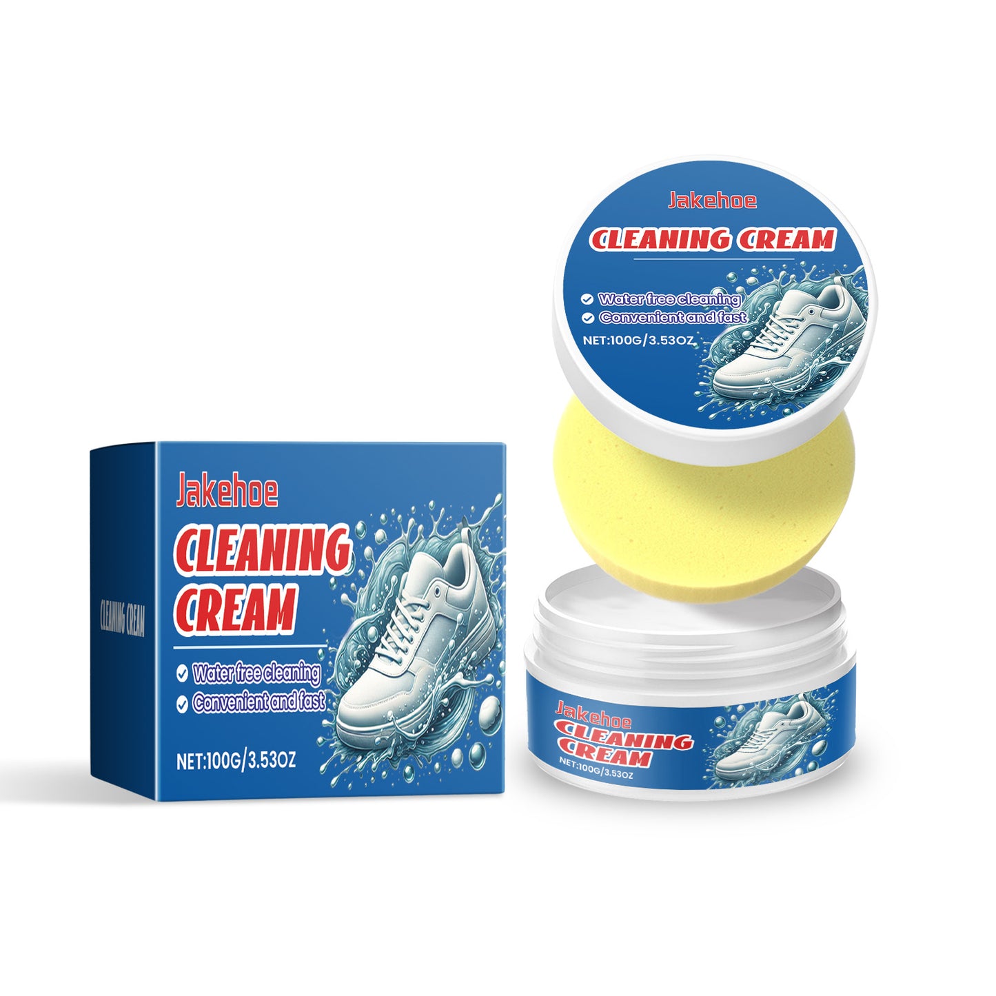 White Shoes Cleaning Cream Water-free