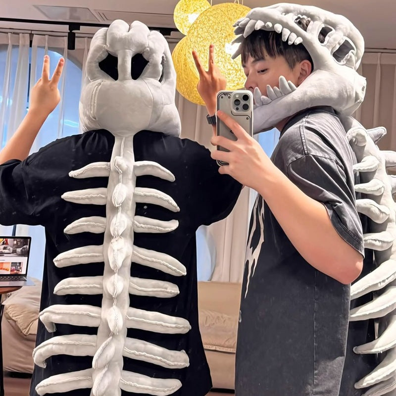 Dinosaur Skeleton Headgear That Stops Every Room