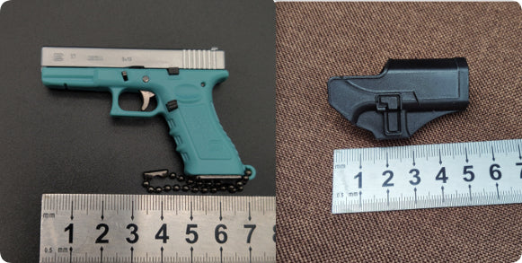 Miniature Gun Keychain That Fully Disassembles