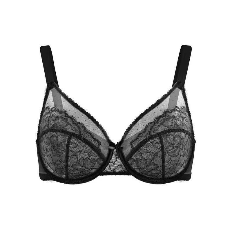 Minimizer Bra, Full Coverage Everyday Support - 34C / Black - Shehealth