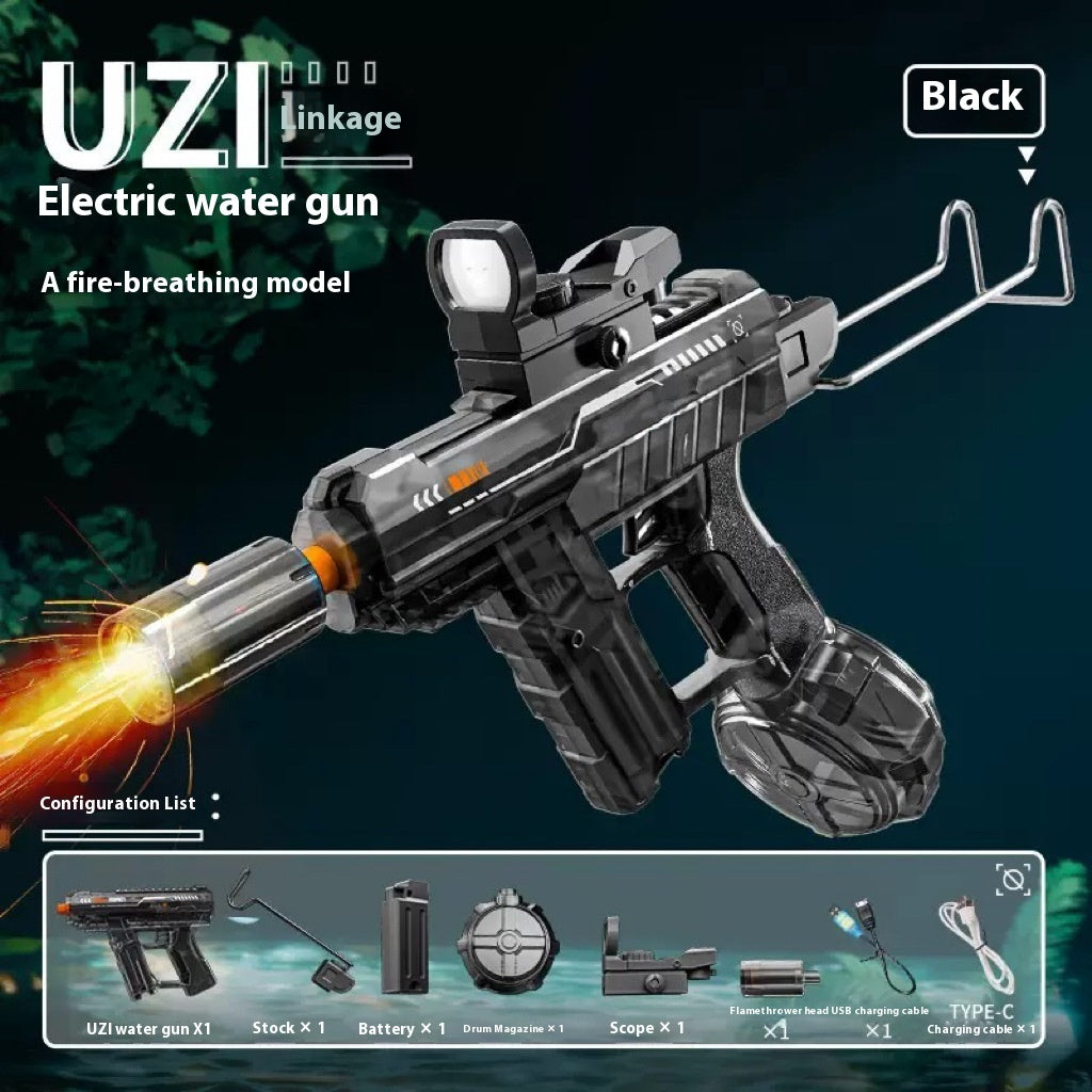 Electric Water Gun with Fire Light Effect