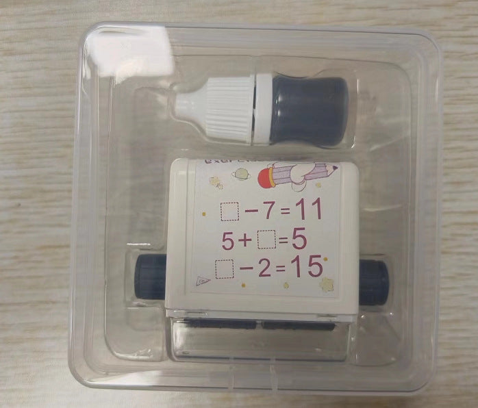 Math Roller Stamp Addition Subtraction Teacher Practice