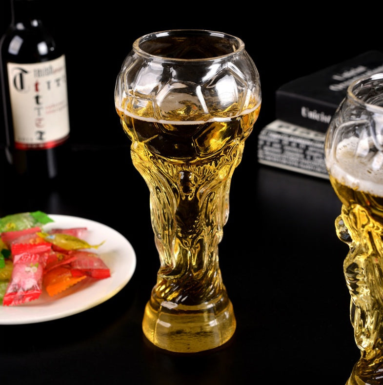 World Cup Trophy Beer Glass, Sculpted Detail