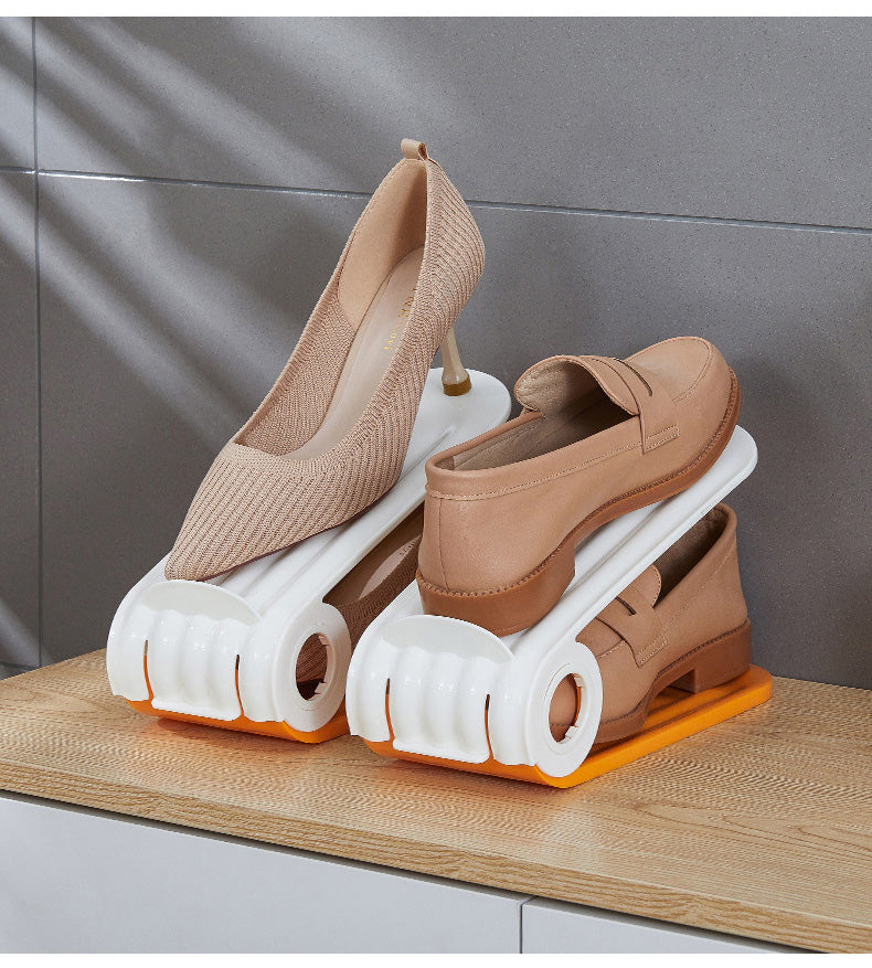 Adjustable Shoe Organizer Double-Deck Space Saver