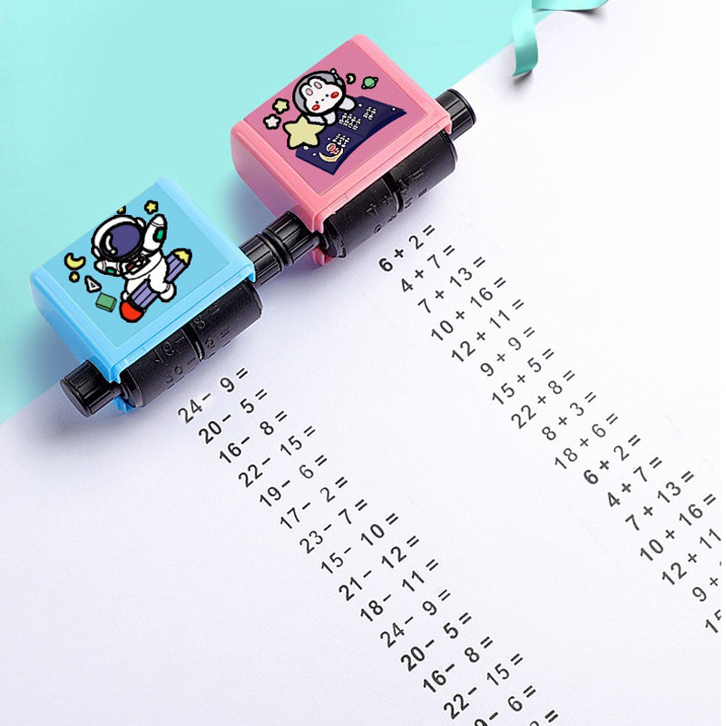 Math Roller Stamp Addition Subtraction Teacher Practice
