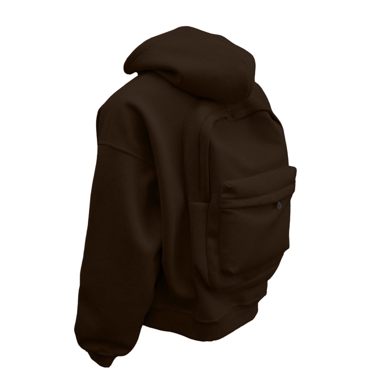 Backpack Hoodie: Built-In Storage, Hands-Free Style - Coffee / S - Shehealth