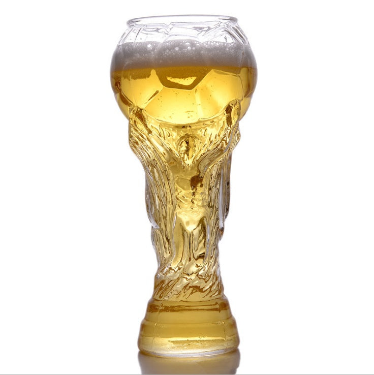 World Cup Trophy Beer Glass, Sculpted Detail