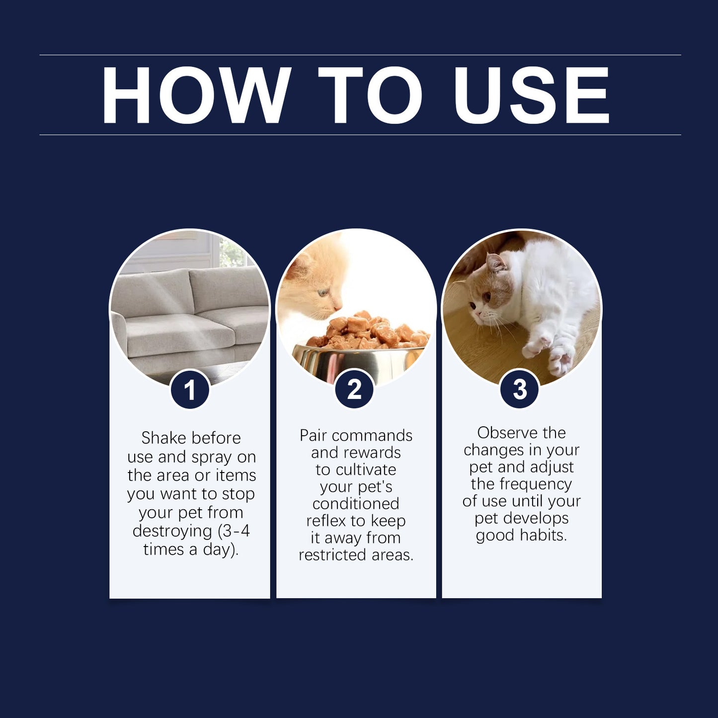 Cat Deterrent Spray With Peppermint Extract