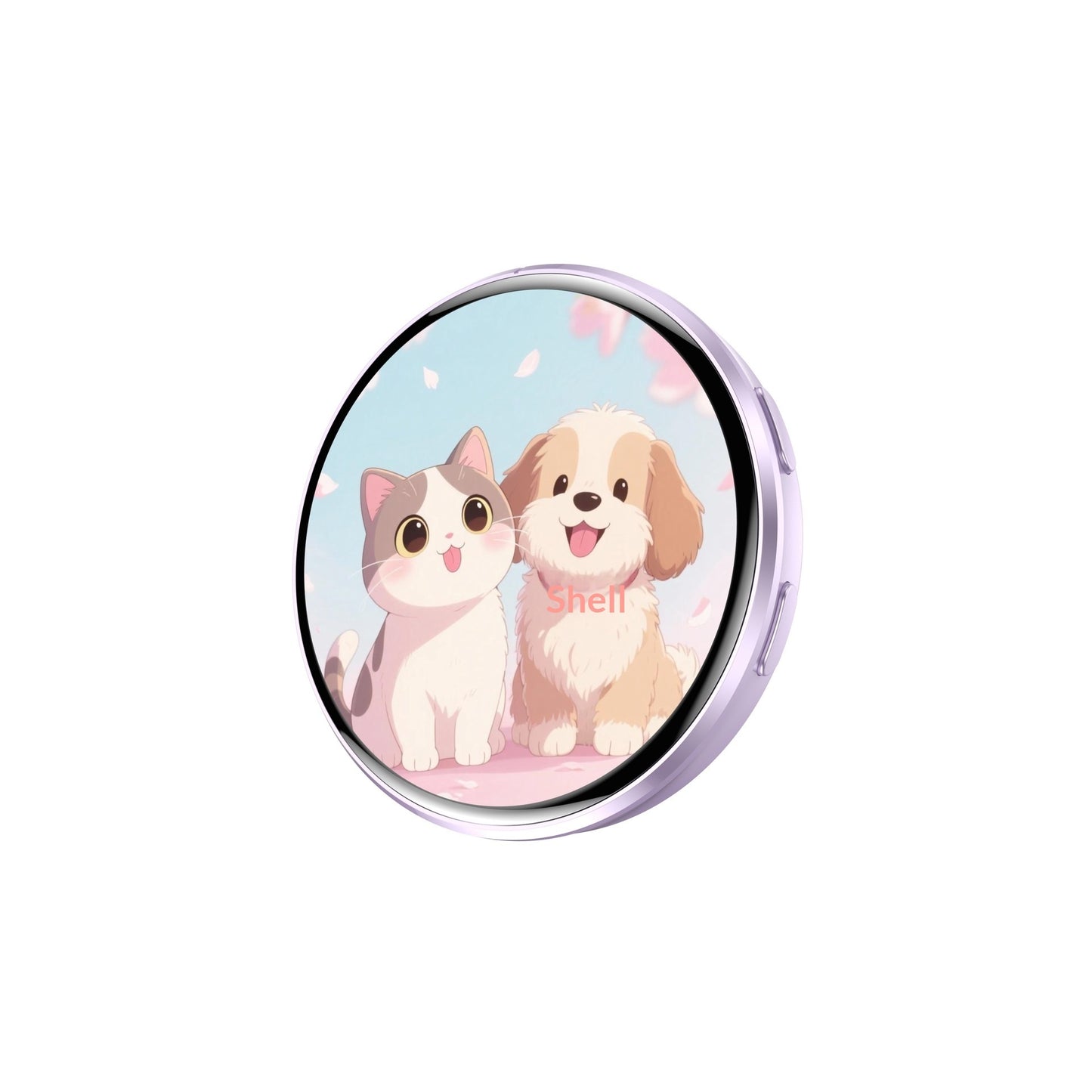 Digital Display Badge, Plays GIFs & Video - Purple - Shehealth