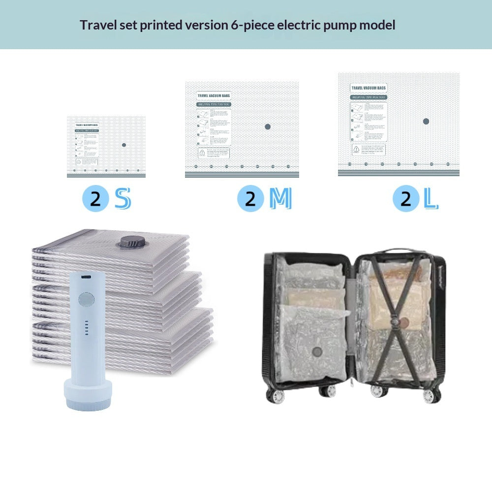 Travel Vacuum Bags With Cordless Pump