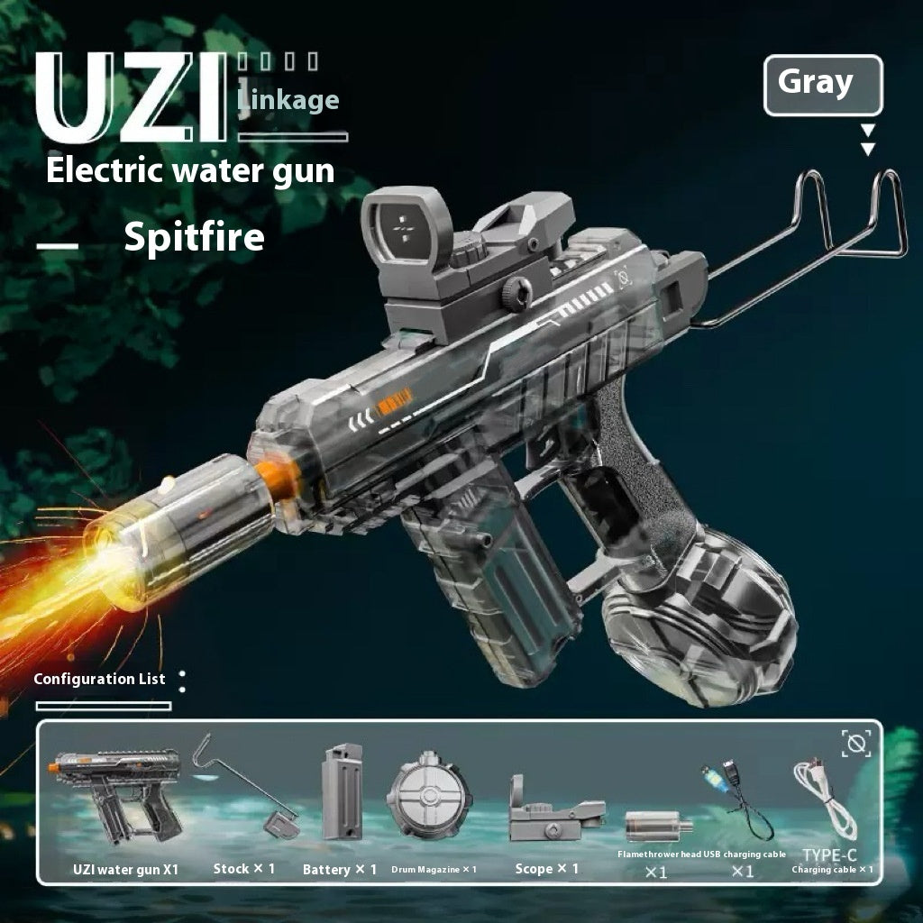 Electric Water Gun with Fire Light Effect