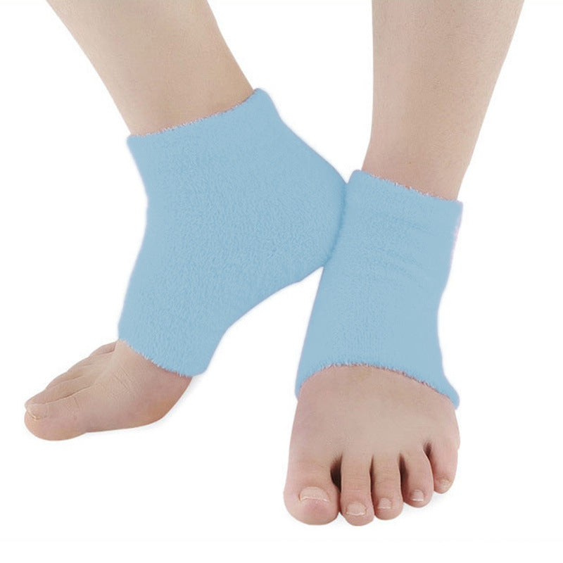Moisturizing Gel Heel Socks Feather Yarn Anti-Chapping