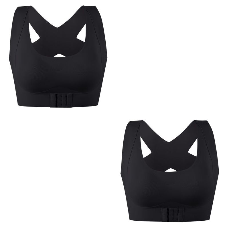 Posture Corrector Bra, Seamless Wire-Free Back Support - Black / M - Shehealth