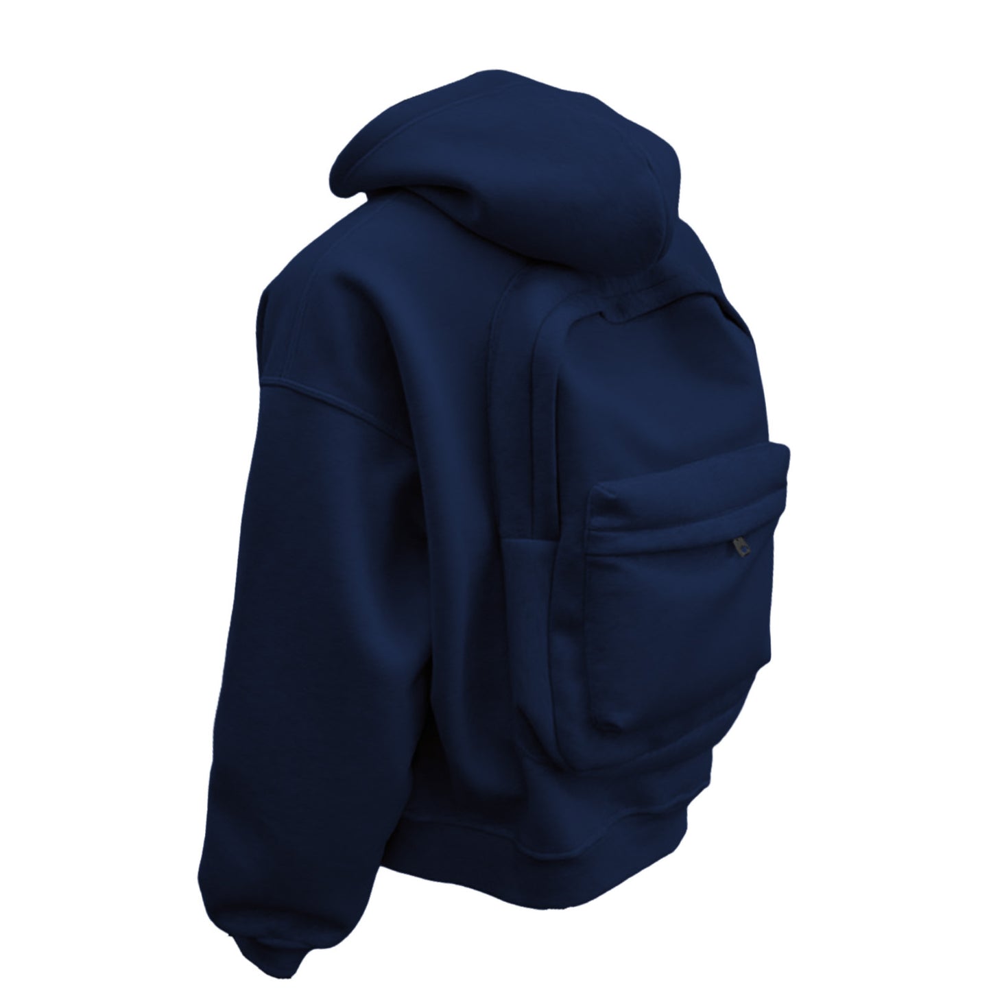 Backpack Hoodie: Built-In Storage, Hands-Free Style - Navy Blue / S - Shehealth