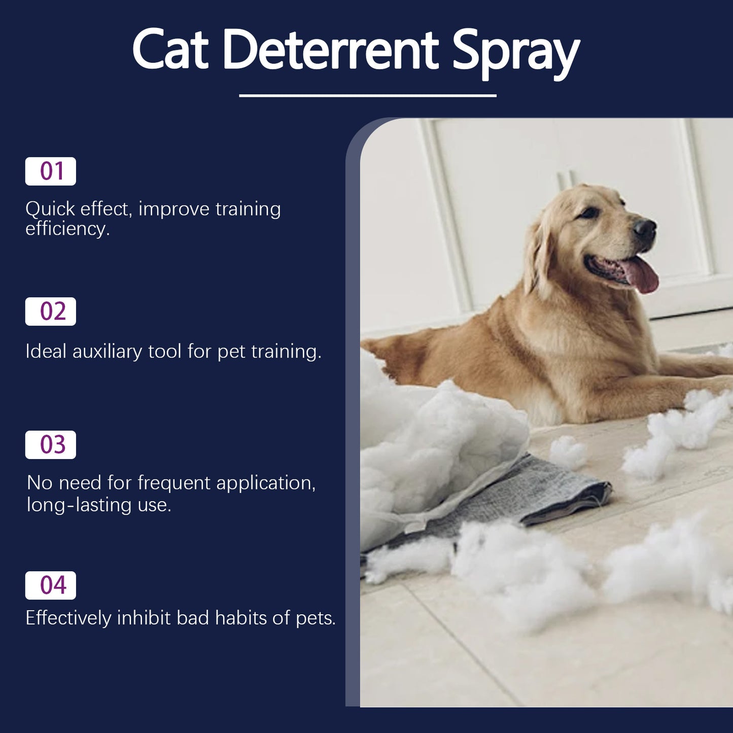 Cat Deterrent Spray With Peppermint Extract
