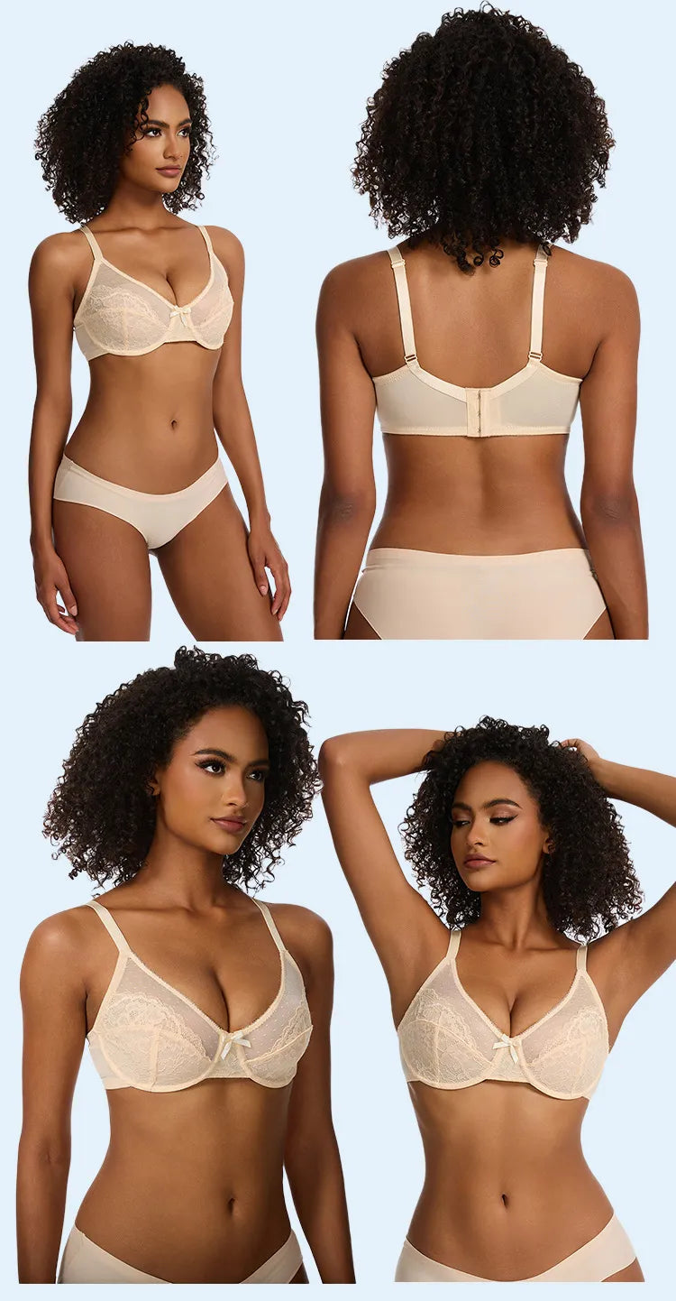 Minimizer Bra, Full Coverage Everyday Support - 34C / Black - Shehealth