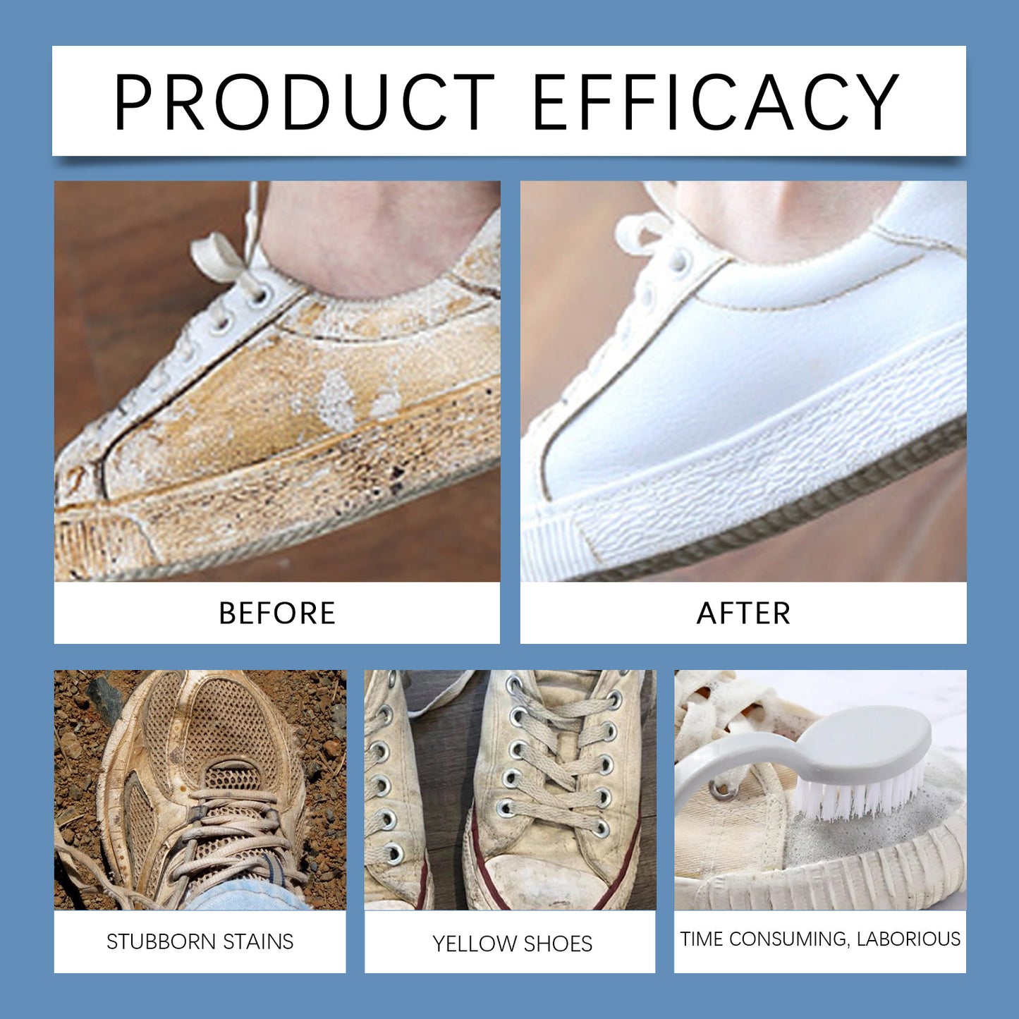 White Shoes Cleaning Cream Water-free