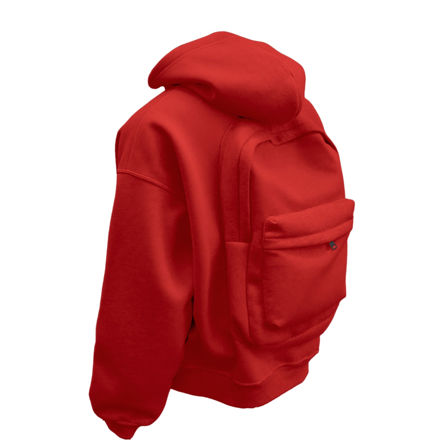Backpack Hoodie: Built-In Storage, Hands-Free Style - Red / S - Shehealth