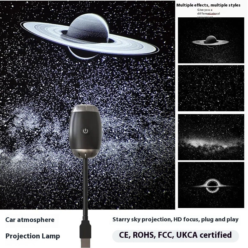Galaxy Projector USB, Black Hole to Saturn