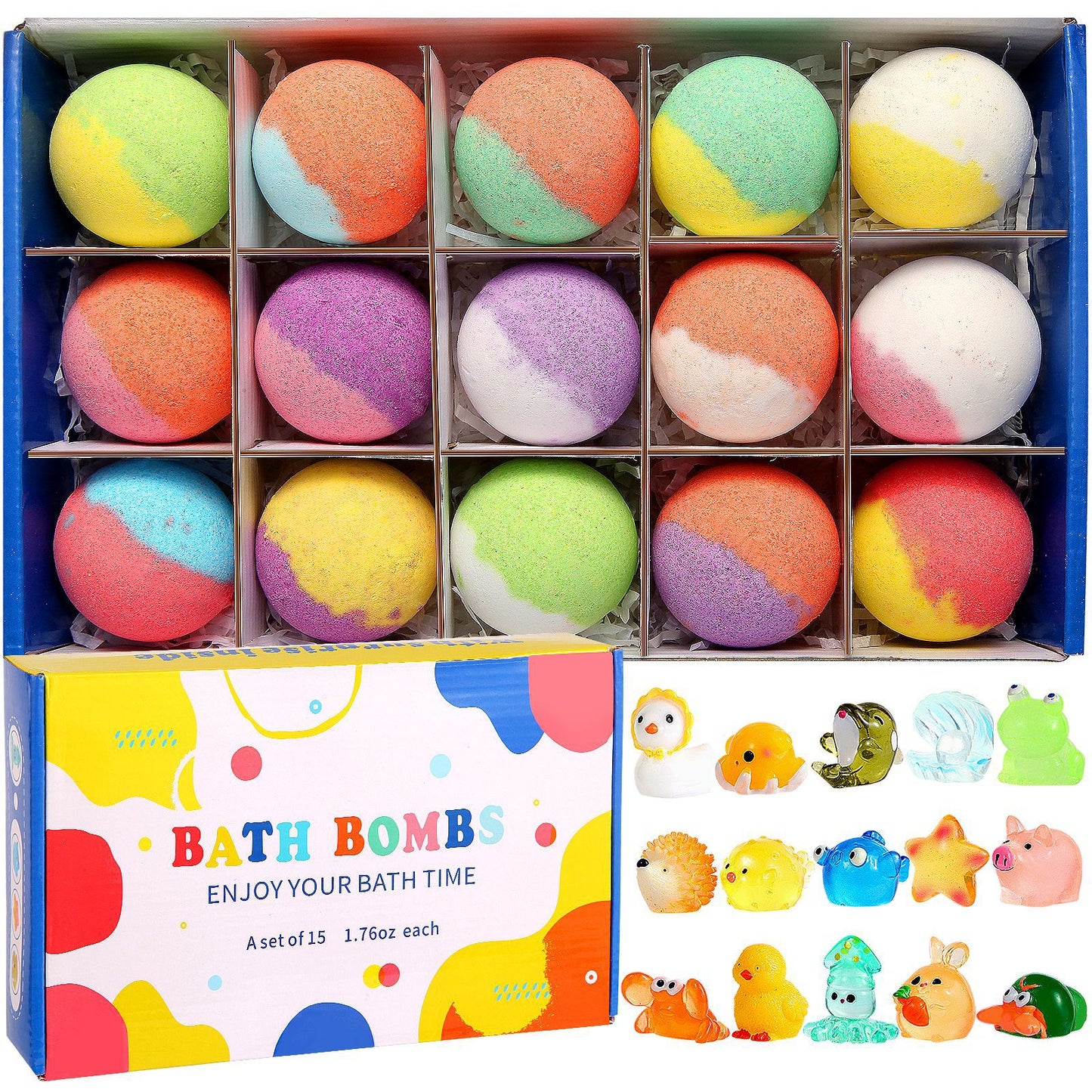 Bath Bombs for Kids with Toy Inside - 24 Pack