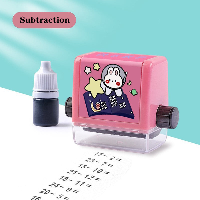 Math Roller Stamp Addition Subtraction Teacher Practice