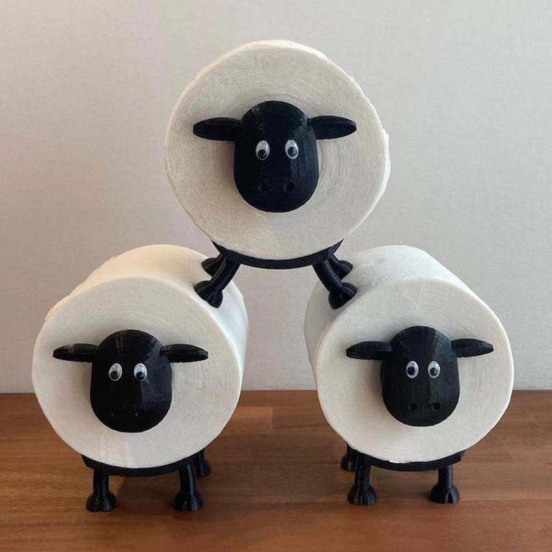 Funny Sheep Toilet Paper Holder - Black / BUY 2 GET 1 FREE (3PCS) - Shehealth