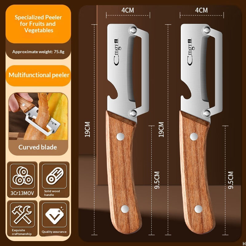 Stainless Steel Peeler With Bottle Opener
