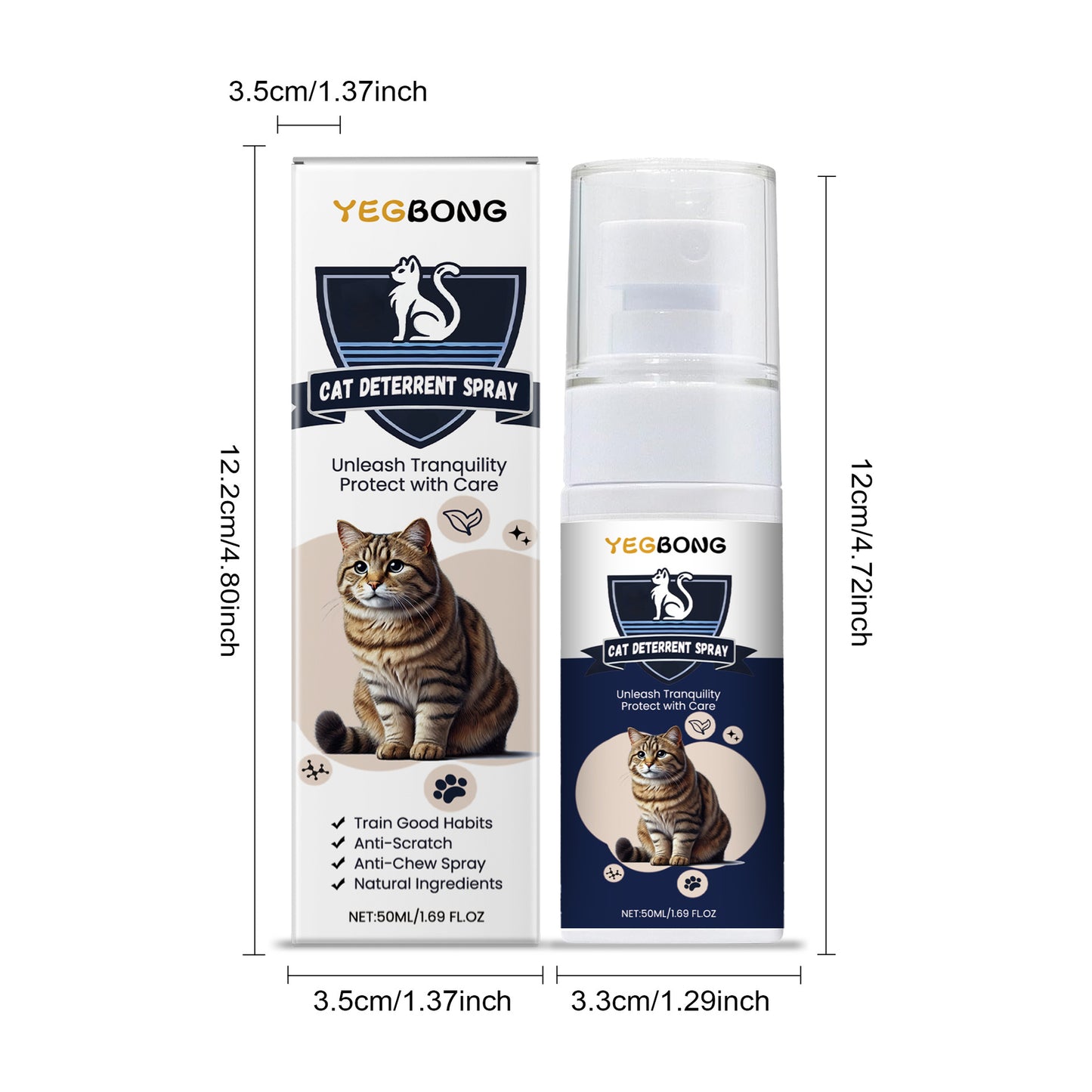 Cat Deterrent Spray With Peppermint Extract