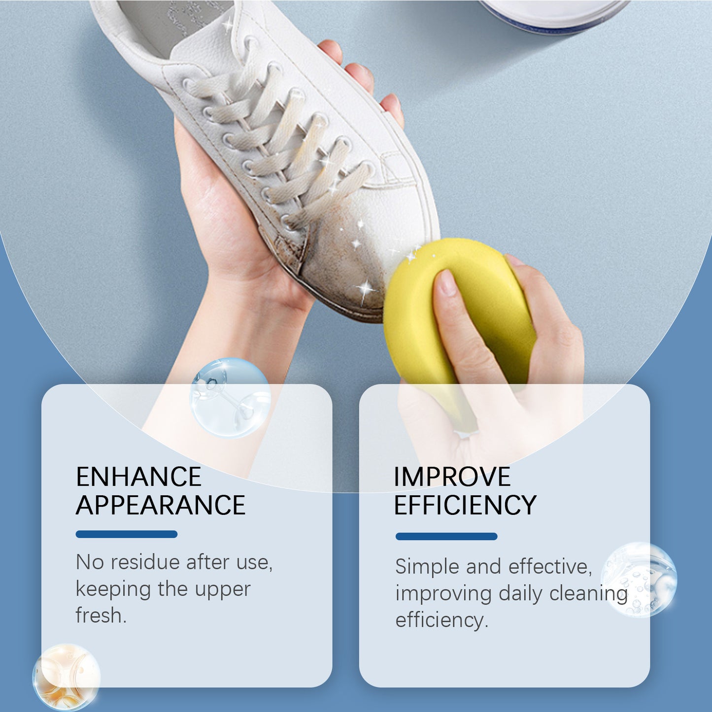 White Shoes Cleaning Cream Water-free