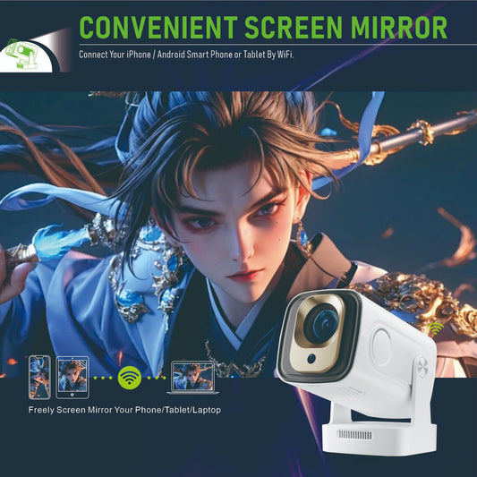 Smart Home Projector, Any Wall or Ceiling