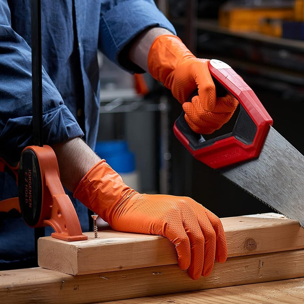 Disposable Nitrile Gloves Diamond-Grip 100-Pack Mechanic