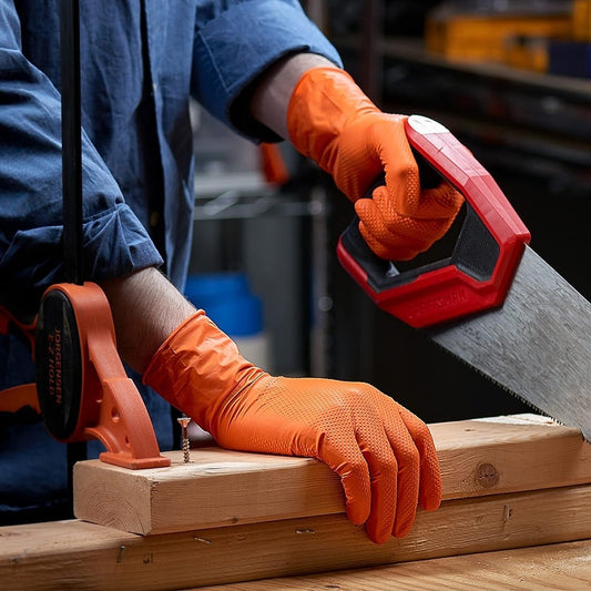 Disposable Nitrile Gloves Diamond-Grip 100-Pack Mechanic