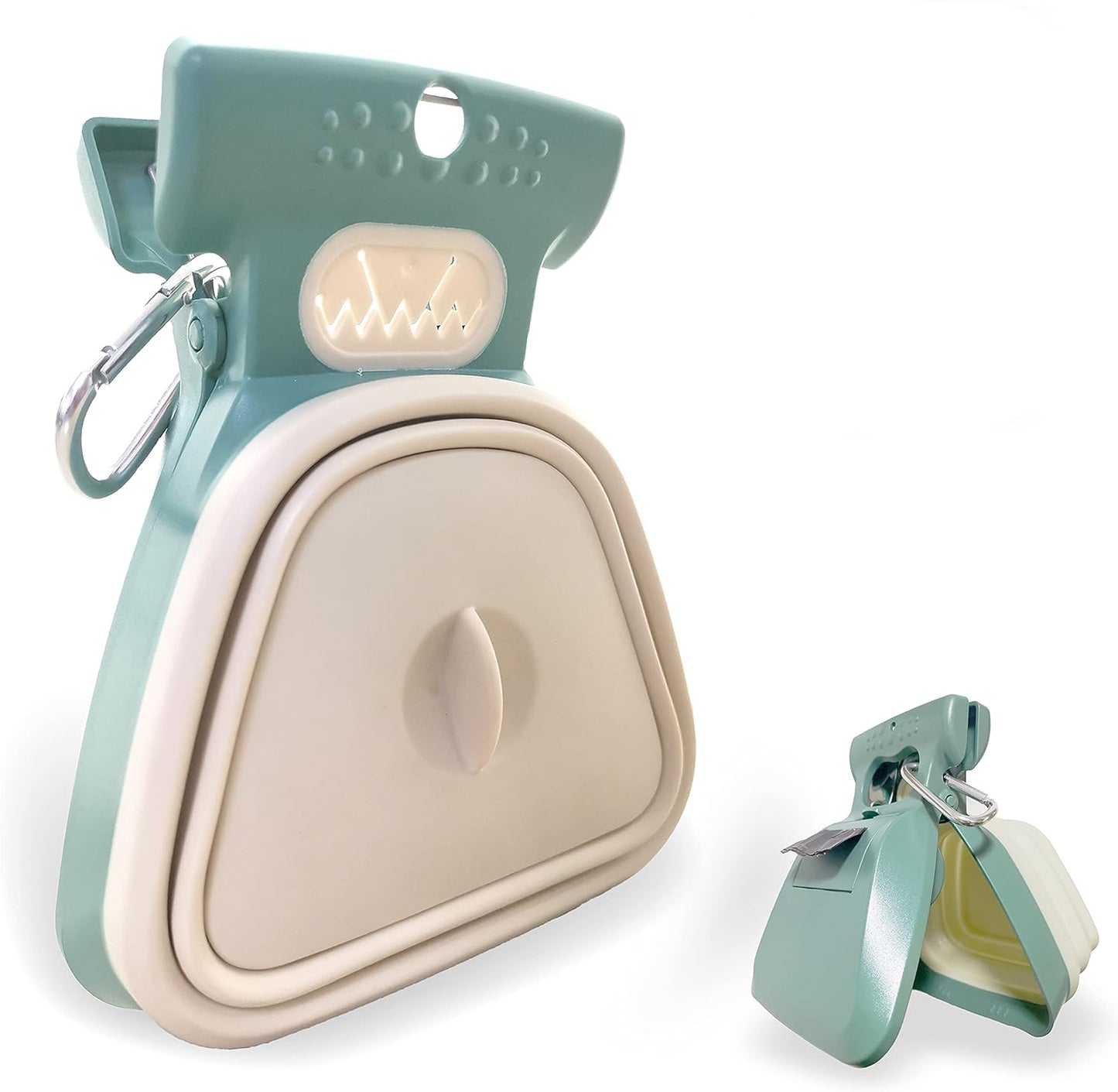 Portable Pooper Scooper with Bag Dispenser Leash Clip