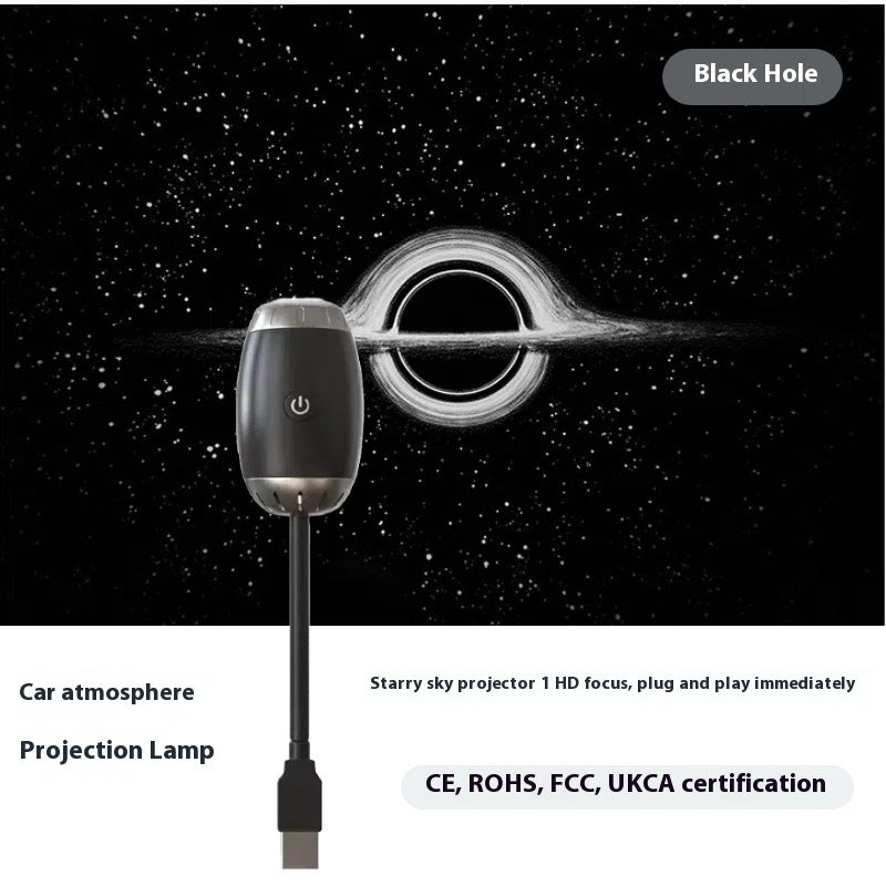 Galaxy Projector USB, Black Hole to Saturn
